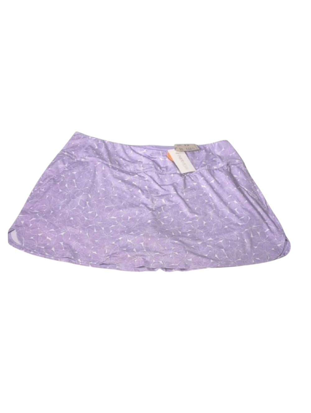 Puma Power Mesh Plumeria Golf Skort Violet Light Purple Floral Size XXL